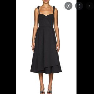 Brock Collection Orsola Midi Dress in Black Size 2